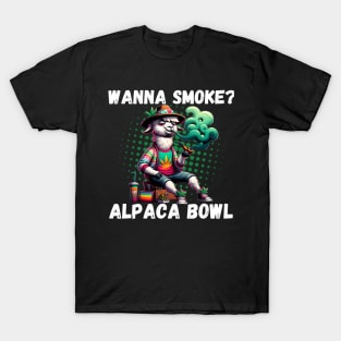 wanna smoke alpaca bowl T-Shirt